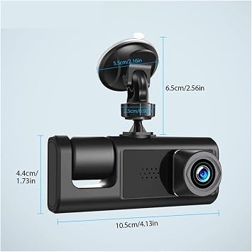 Car 1080P DVR Dash Cam Front Interior Rear Camera Driving Recorder Dash Cam Car Video Recorder Car