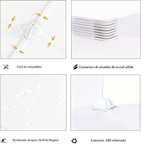 Miniatura 7 de AWTATOS Organizador de Almacenamiento en Cubos, Estantes de Cubos de Almacenamiento Estantería, 6 Cubos Organizadores de Closet y Almacenamiento
