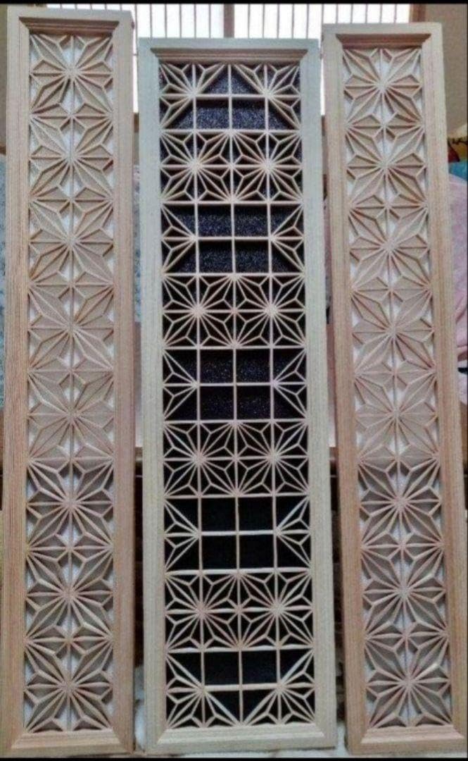 5 ❣️特価❣️麻の葉組子アクリル板入り3枚一組 木製額縁 Amazon.co.jp: 麻の葉組子 カラーアクリル板入り3枚一組 木製