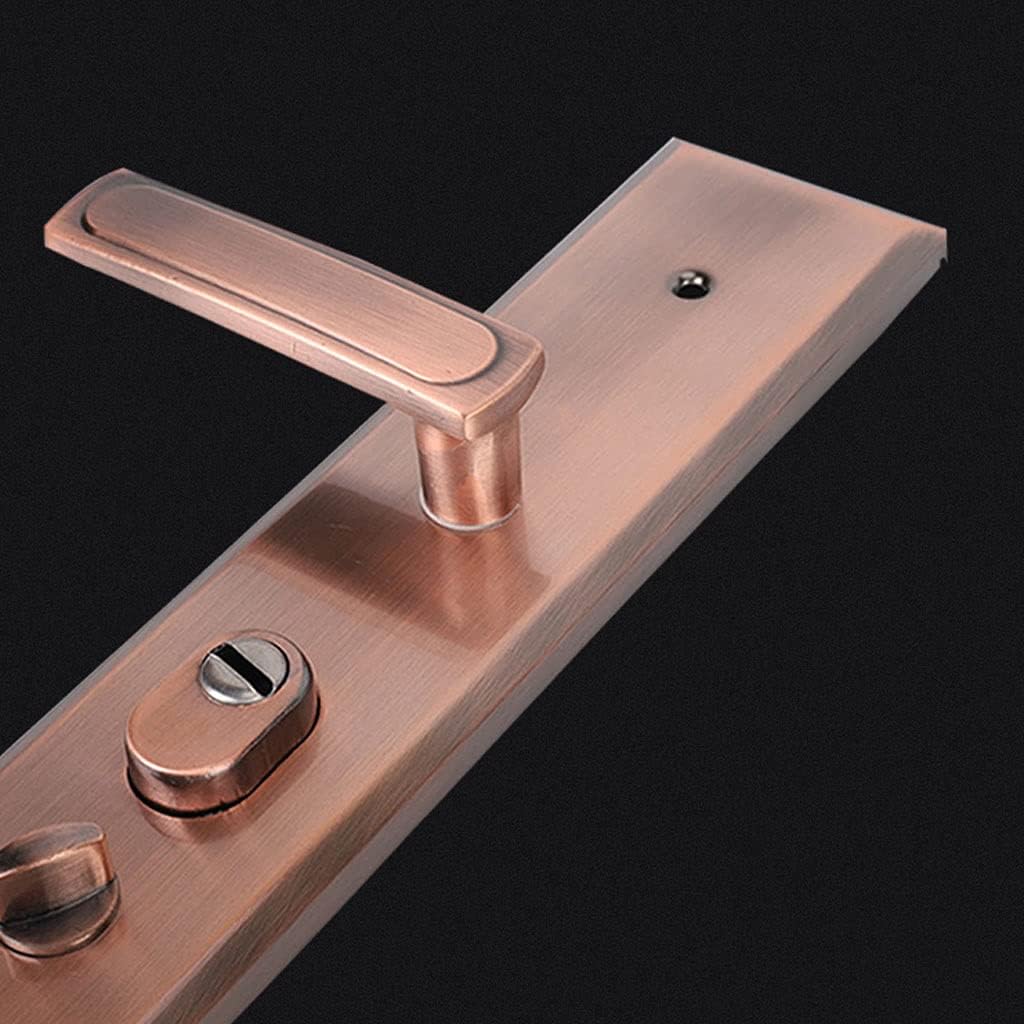 Door Knob Lever Anti-Theft Door Lock Door Levers Set Double Door Door Handle with Key for Bedroom Study Room Corridor Door Lock with Handle (Color : Single and Double Fast A/Left Outer)