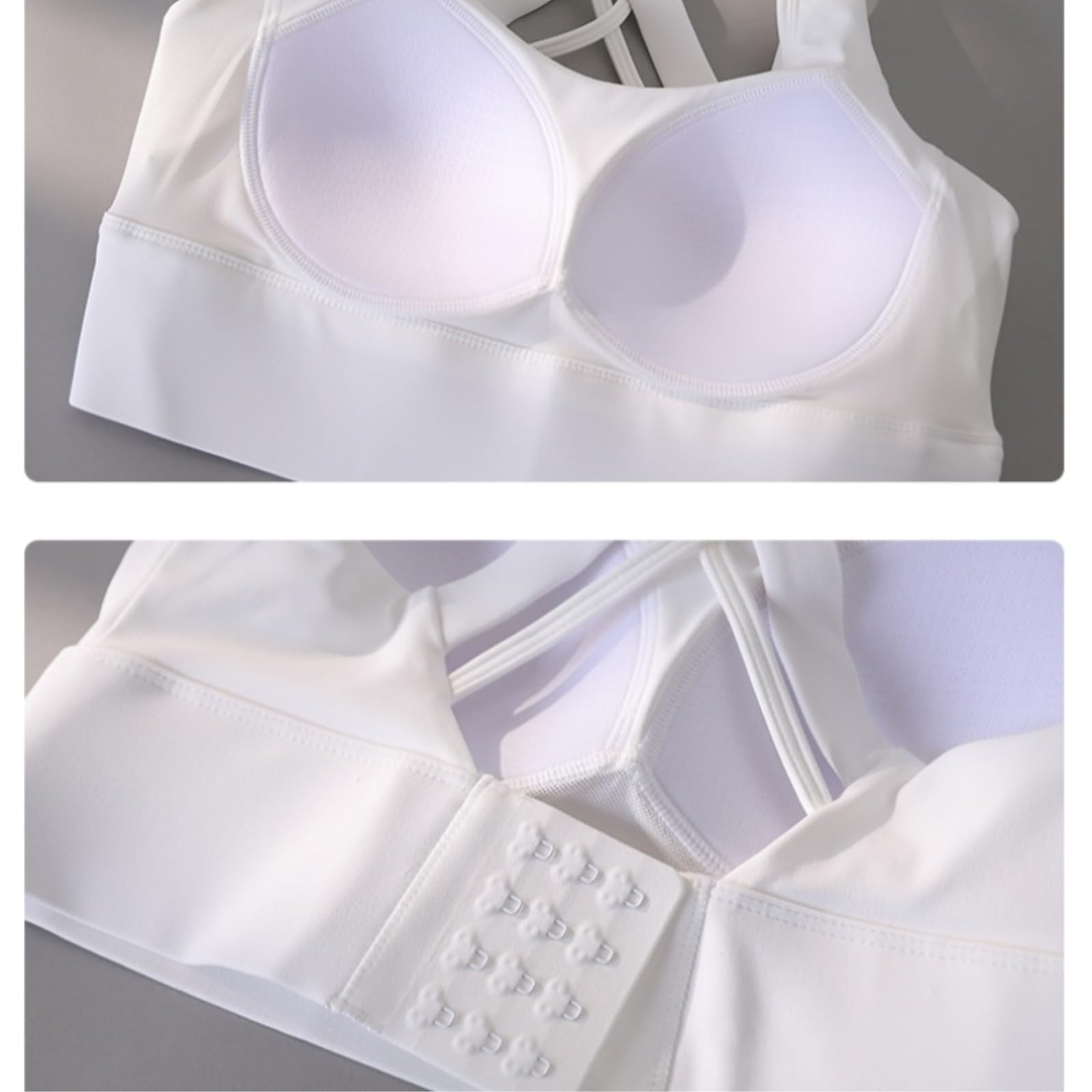 Sujetador Yoga De Alto Impacto Top Mujeres Humedad Wicking Gimnasio Ropa Deportivo A Prueba Choques Rápido Seco Entrenamiento Bralette-Purple-XL