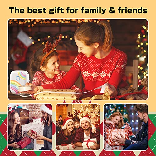 Marklife Label Maker With Case - Mini Bluetooth Label Printer 4 Labels Portable Thermal Sticker Machine For Storage Barcode Office Home Labelmaker Labeler Inkless Printer Makers #TOP6