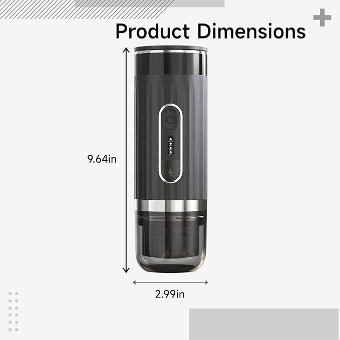 Cafetera Portátil para Vehículo con Batería Recargable, Compatible con Cápsulas K Cup miniatura 2