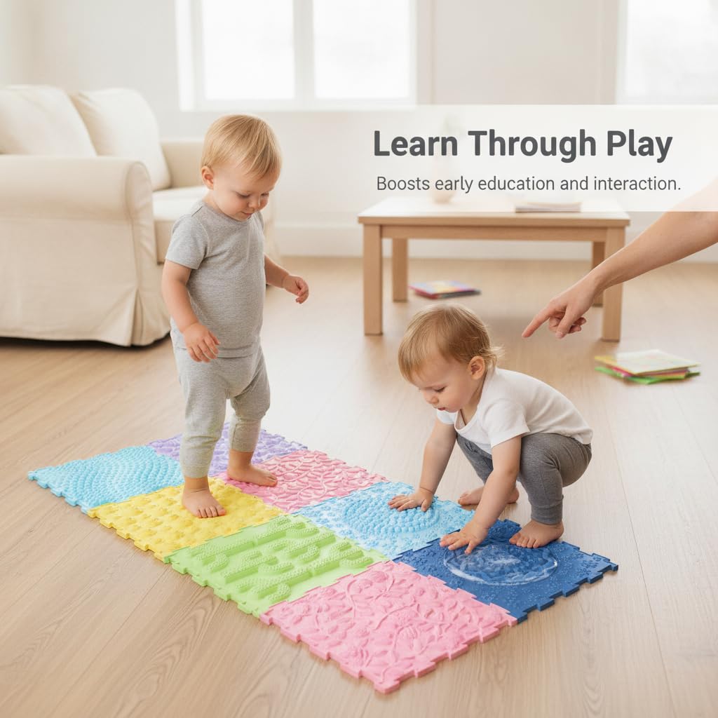 Tappeto sensoriale per bambini incastro, Tappeto liquido 3D