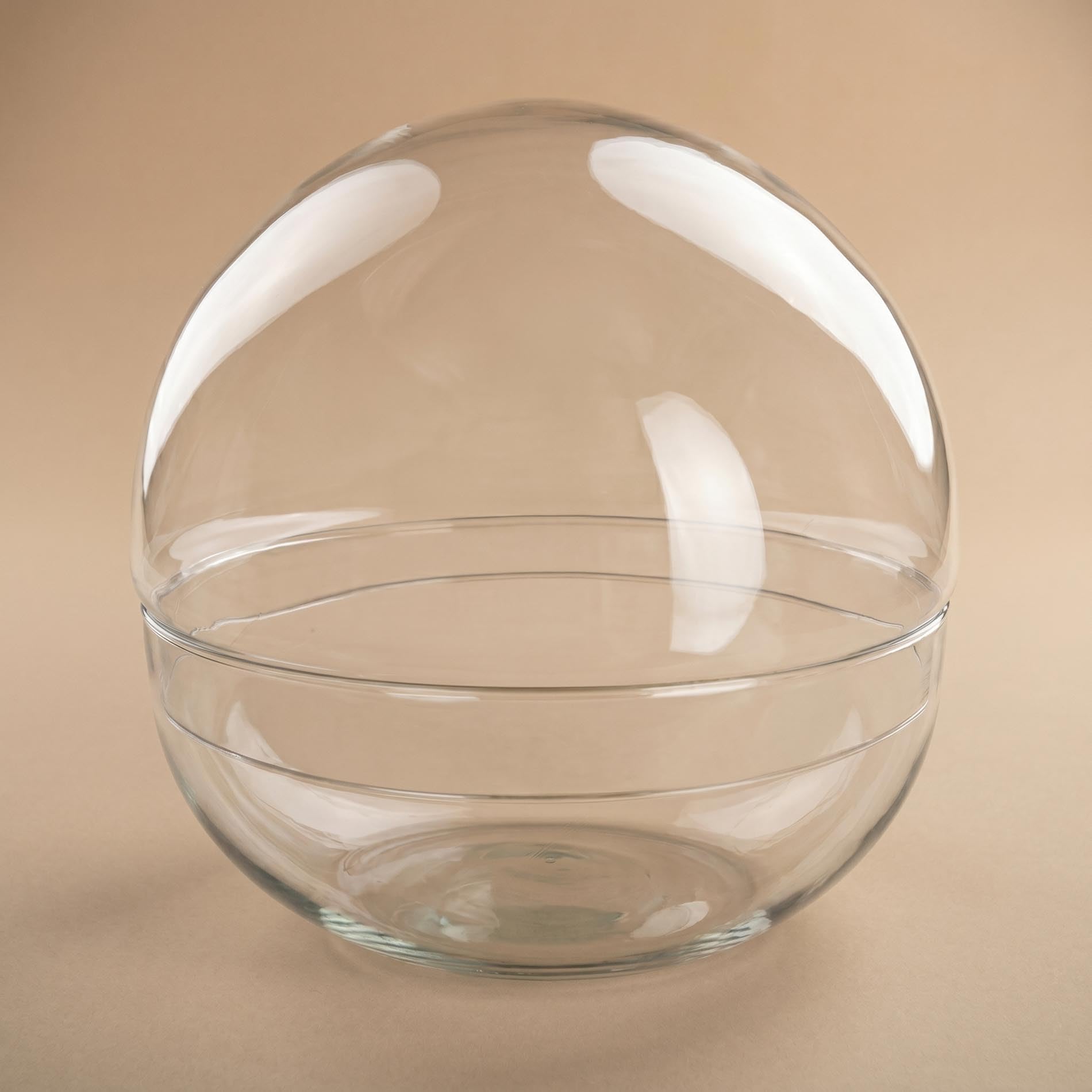 urbanjngl - Terrarium Fles 'Dome XL' - Zweiteiliges Bolglas, Geschlossen, Ø 28 cm, Höhe 28 cm - Ideal für Pflanzen und Dekoration im Innenbereich