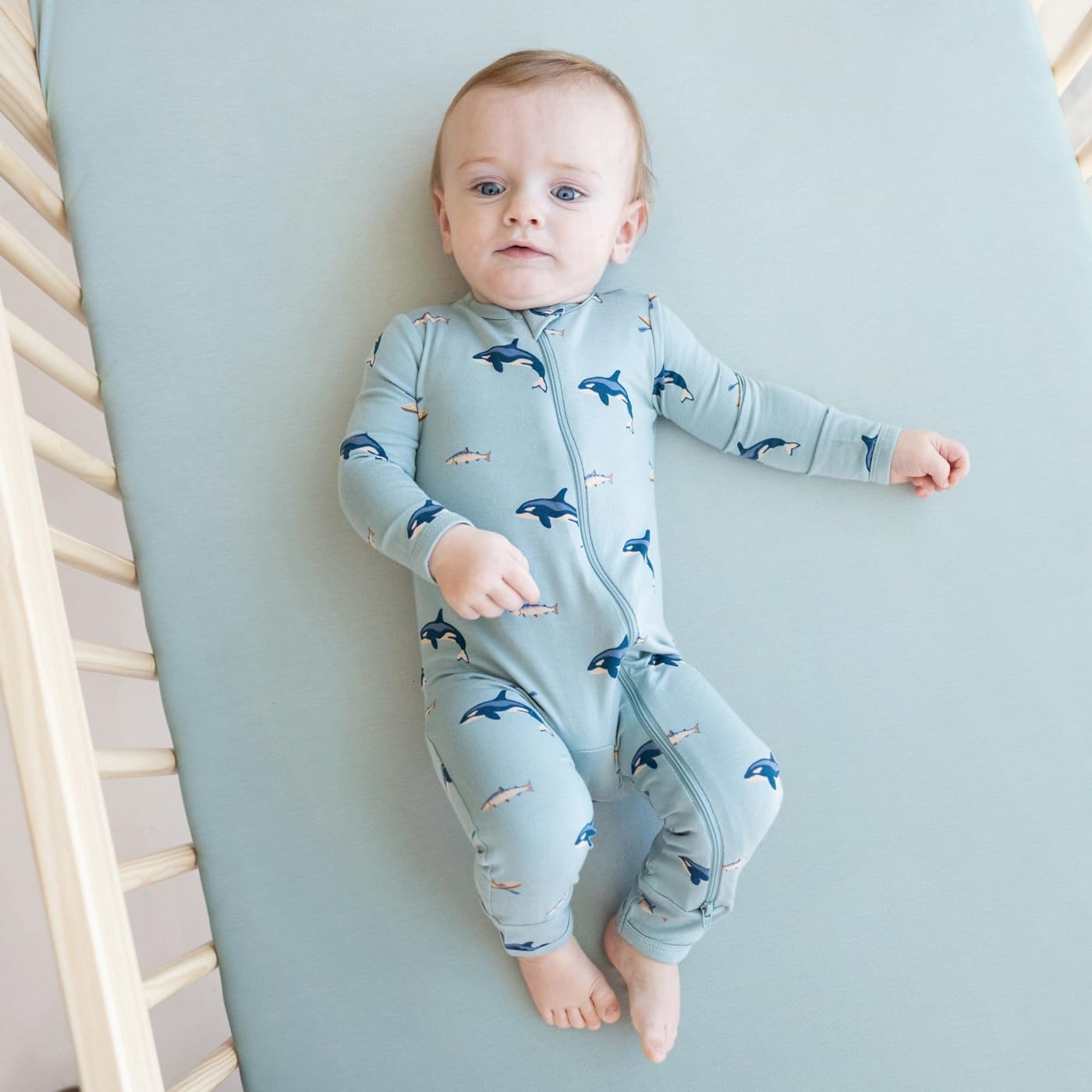 GRSSDER Mini Crib Sheets Fitted, Pack and Play Sheets 3 Pack, Ultra Soft Stretchy Pack N Play Sheets, Universal Fit for Playard Mattress, Jersey Crib Sheets Neutral for Boys and Girls, Blue