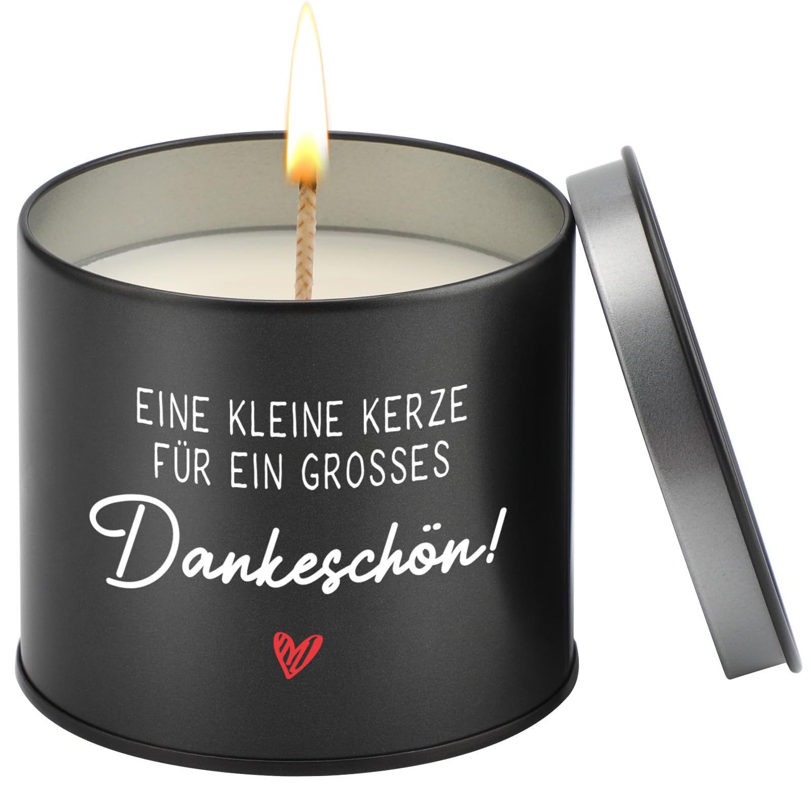 Dankeschön Geschenke, CadeauJoie Danke Geschenk für Frauen, 225g Lavendel Duftkerzen im Metall Danke Geburtstag Geschenke für Freundin Kollegin Mama Oma Lehrerin Papa