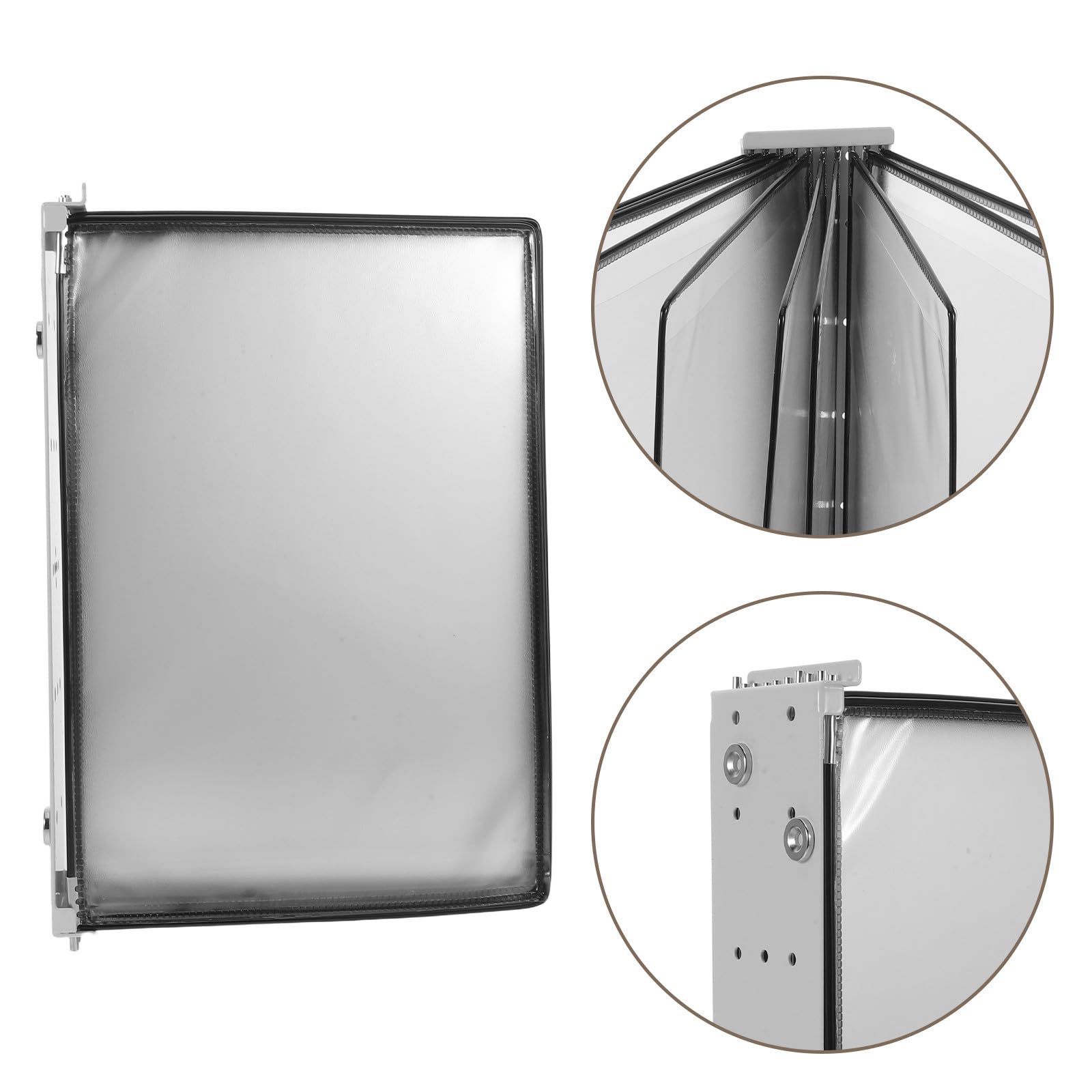 Magnetischer Wand Aktenhalter mit 10 Fächern für A4 Dokumente Stabiler Papierorganizer aus Eisen und Pvc für Kühlschrank und Büroorganisation