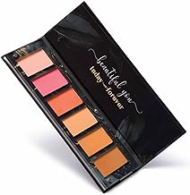 Aflairza Sculpt & Glow Contour and Blush Palette, 6 Matte Shades, Long-Lasting Buildable Coverage, Face Makeup Palette for Contouring, Blushing & Defining, Vegan, Paraben-Free, Cruelty-Free