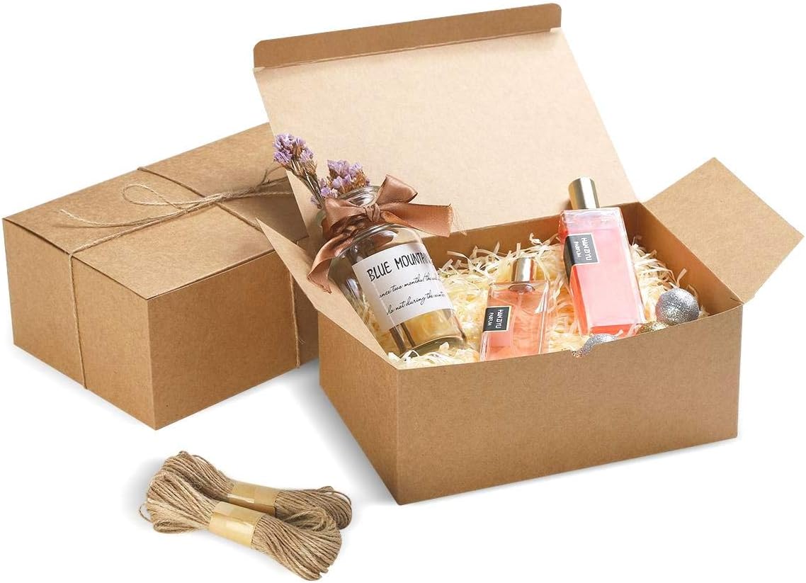 Brown Boxes. Inches ， Paper Box with Lids for Bridesmaid