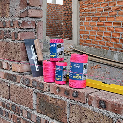 Hongda Nylon Twine, 1000 Feet #18 Braided Nylon Mason Line String Perfect For Masonry Jobs And For The Layout Of General Construction, Gardening, Diy Project, Hunter Green #TOP7