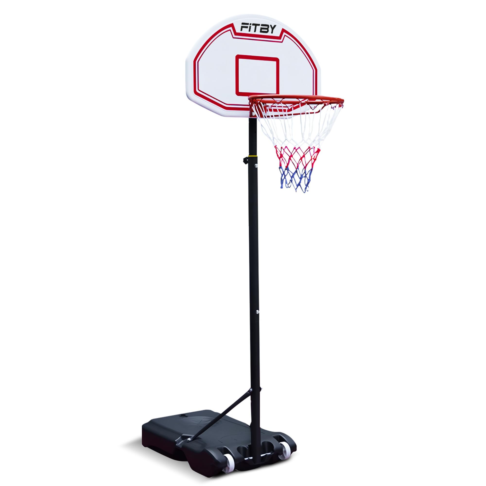 Canestro Da Basket Da Esterno Per Bambini E Adulti - Supporto Da Basket Regolabile In Altezza Con Ruote | Sistema Di Rete Portatile Per Giardino, Parco, Interni