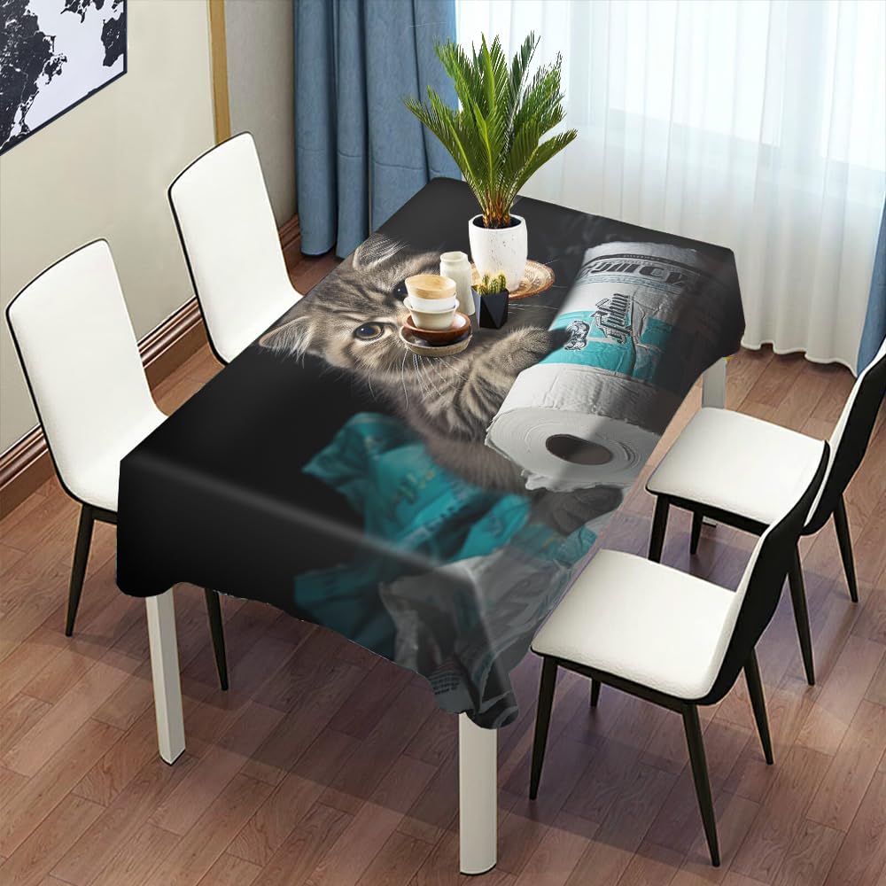 Nappe de table chat intelligent : protégez avec cette housse lavable