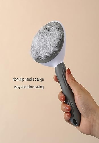 Miniatura 7 de Peine para perros y gatos, cepillo para quitar el pelo de los animales, elimina el pelo de las mascotas (gris)