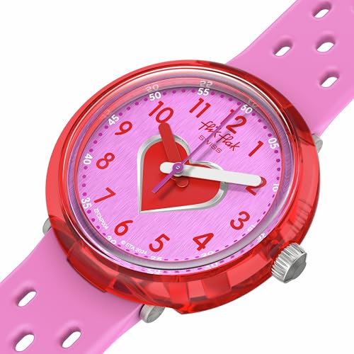 Flik Flak Girl Kids Watch Biosourced Quartz Waterproof Fizz in Pink3