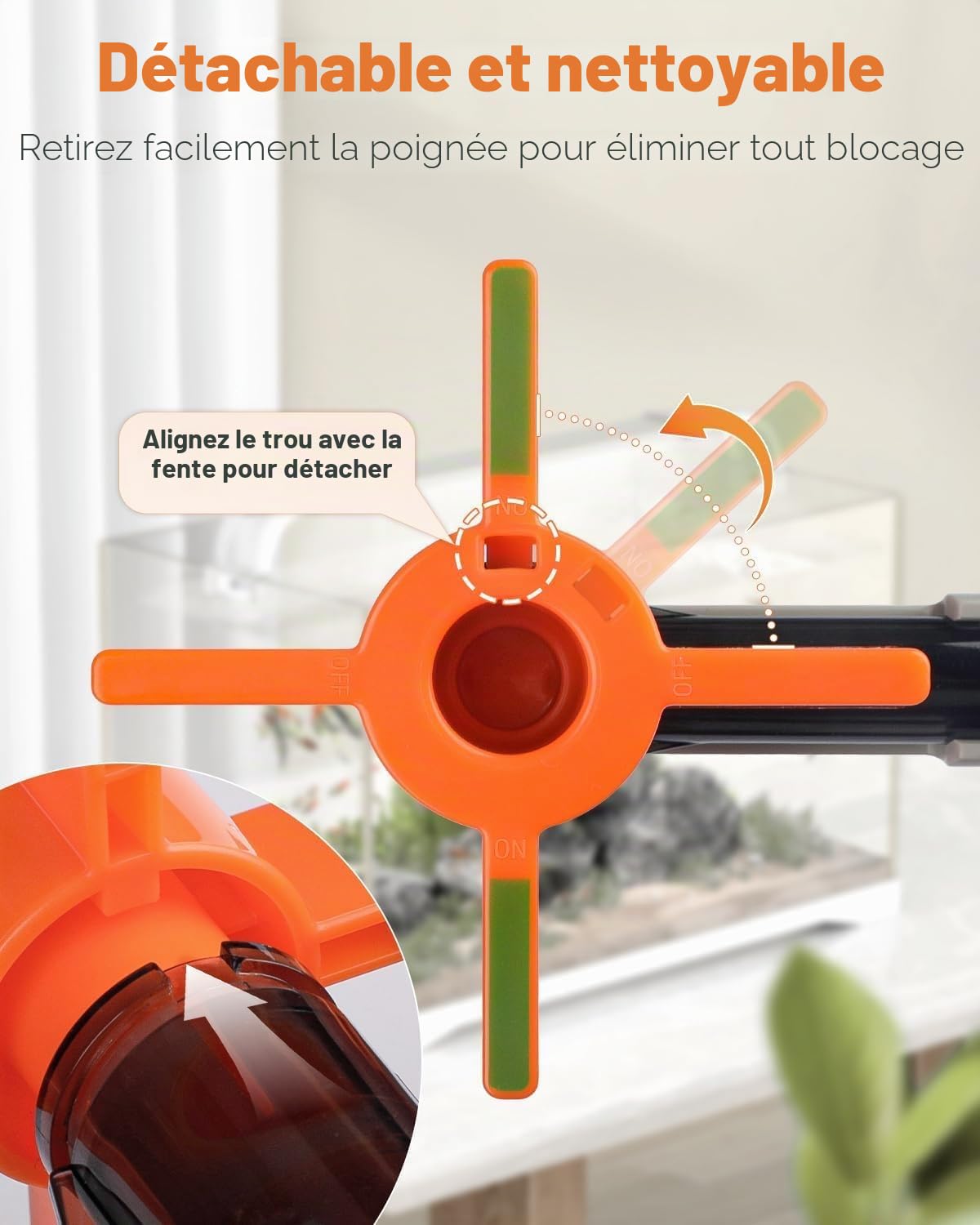 Pawfly Kit de changement d'eau d'aquarium 3 en 1 avec tuyau de 2 m de long et tube extensible - Outil de nettoyage manuel pour changement d'eau, lavage et entretien du sable