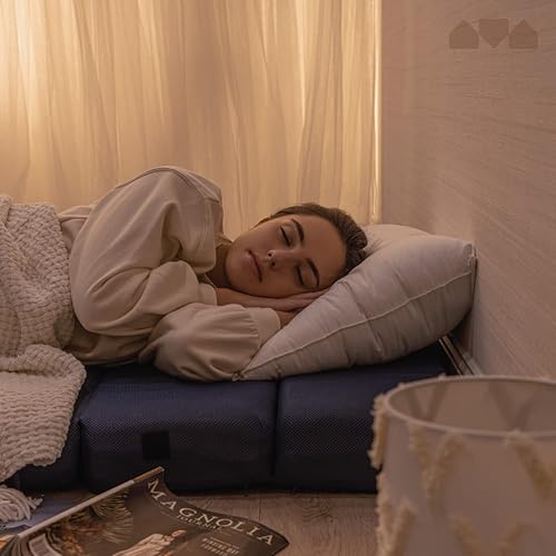 Miniatura 2 de Milliard Colchón plegable de espuma de tres pliegues y sofá cama para invitados tamaño individual 75 x 25 x 45 pulgadas