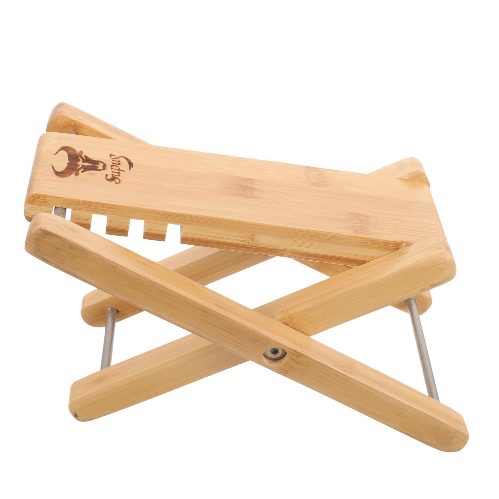 ibasenice Elegant Guitar Foot Stool Wooden 4-Height Bass Pedal Classic Guitar Footrest Stand Supply