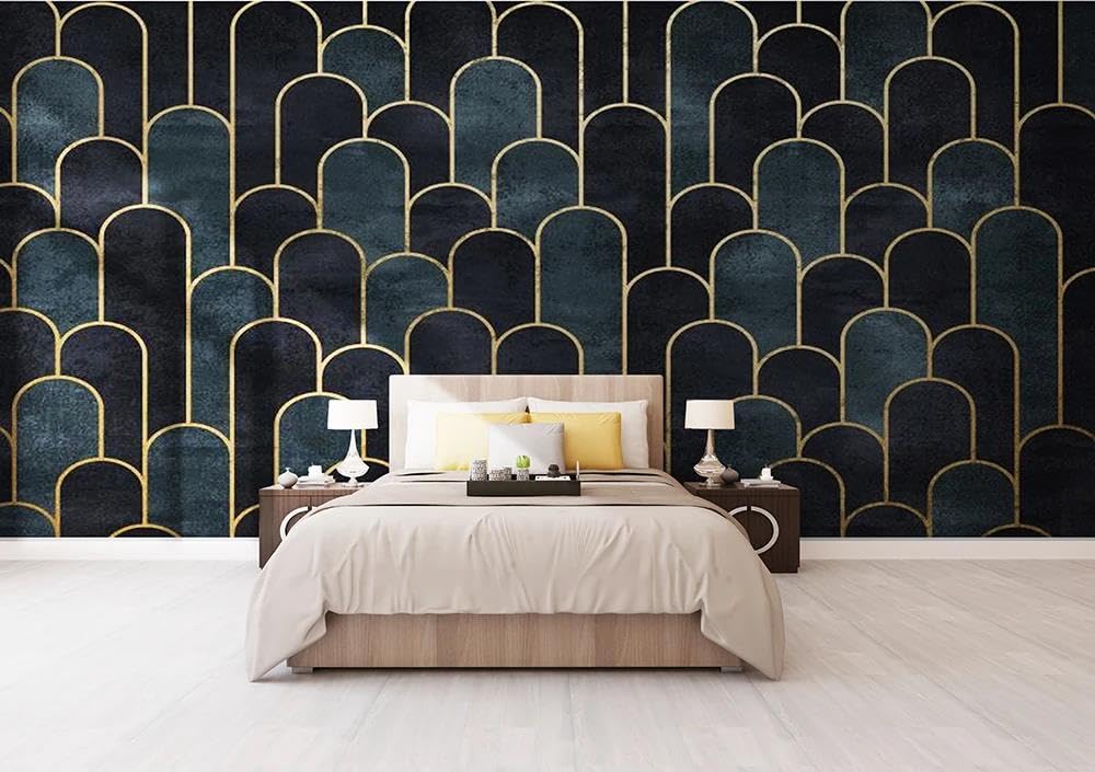 Papier peint mural 3d simple ILIYA fond de chambre tissu non tissé salon