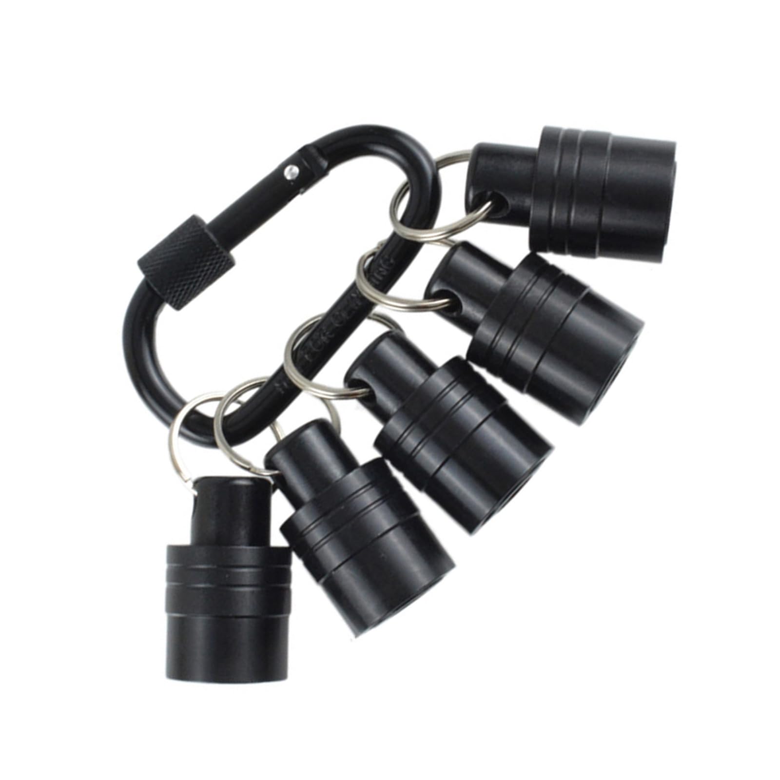 Buxuaaaa A Quick Changes Drill Bit Holders With Carabiners, 1 / 4Inch Shanks Chain Portable Tool Shanks