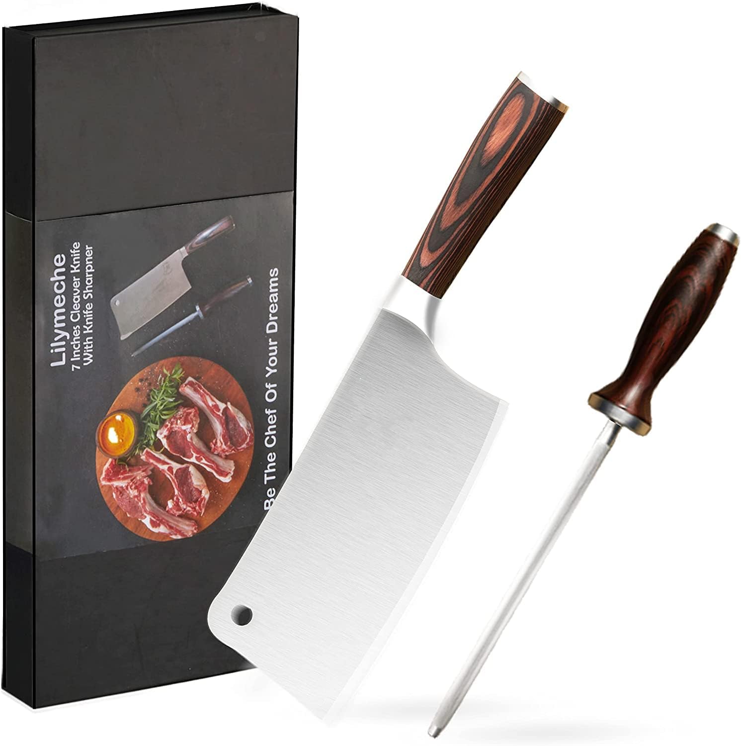 Juvale Meat Cleaver Bone Chopper for Chef, Meat Cutting