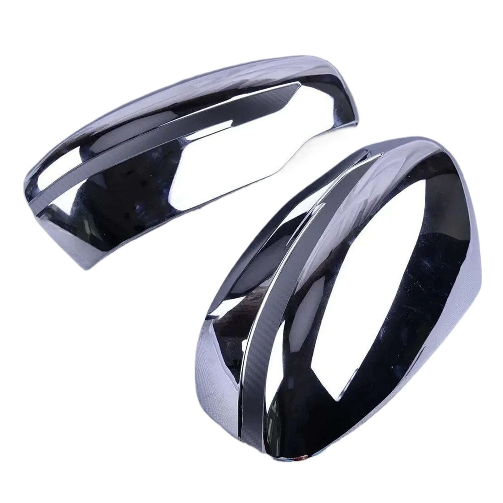Car Rearview Side Mirror Cover Cap Sticker for Nissan for Qashqai for X-Trail for Murano for Rogue 2015-2019(Silver)
