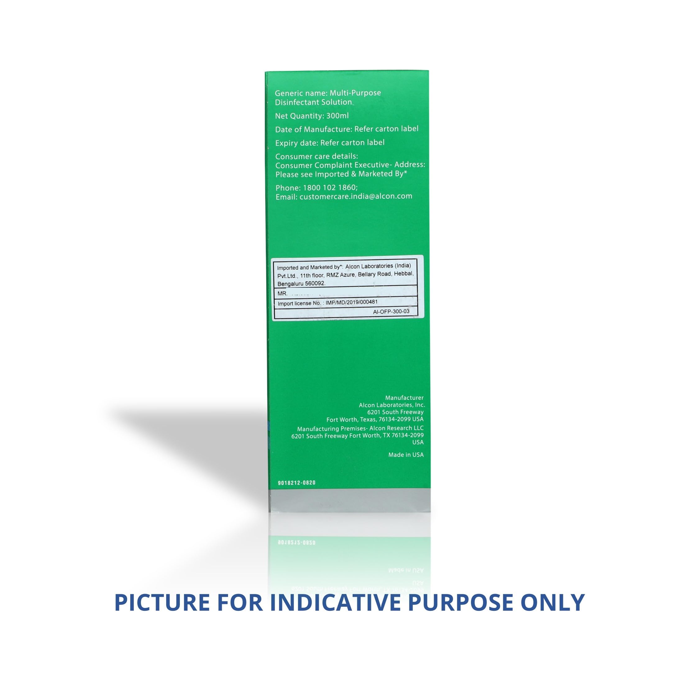 Alcon Opti-Free Moist Multi-Purpose Disinfecting Solution, 300 ml