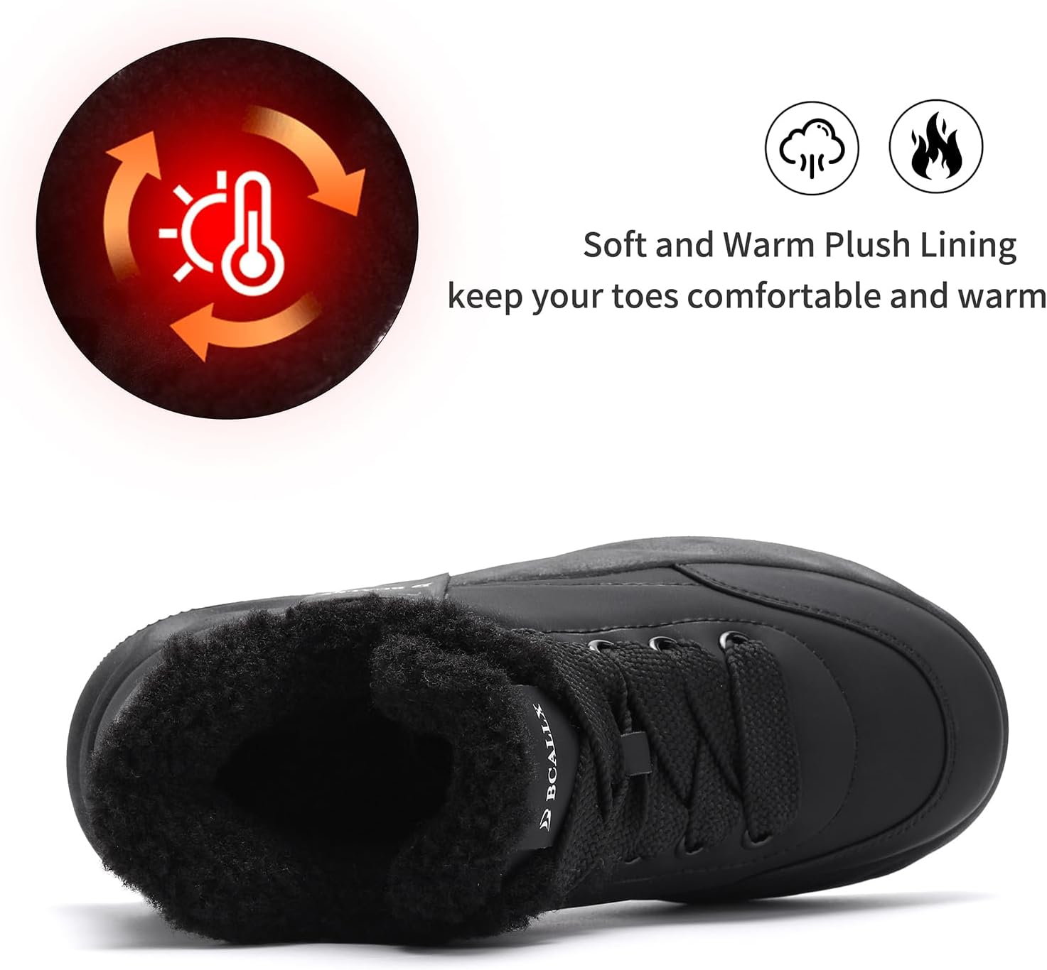 Women's Winter Snow Boots Cold Weather Comfortable Booties Warm Winter Walking Shoes