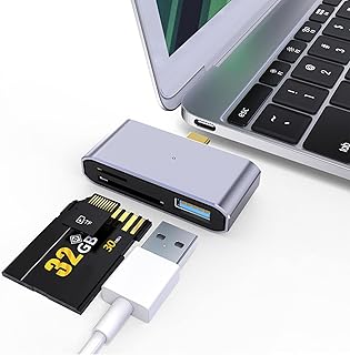 USB OTG Adapter, USB C OTG Connector, Type C Micrrosd Adapter, Type C to Tf Card Reader, Durable Aluminum OTG Adapter, Card Reader Adapter with Aluminum Alloy Shell for Mobile Phones, Computer