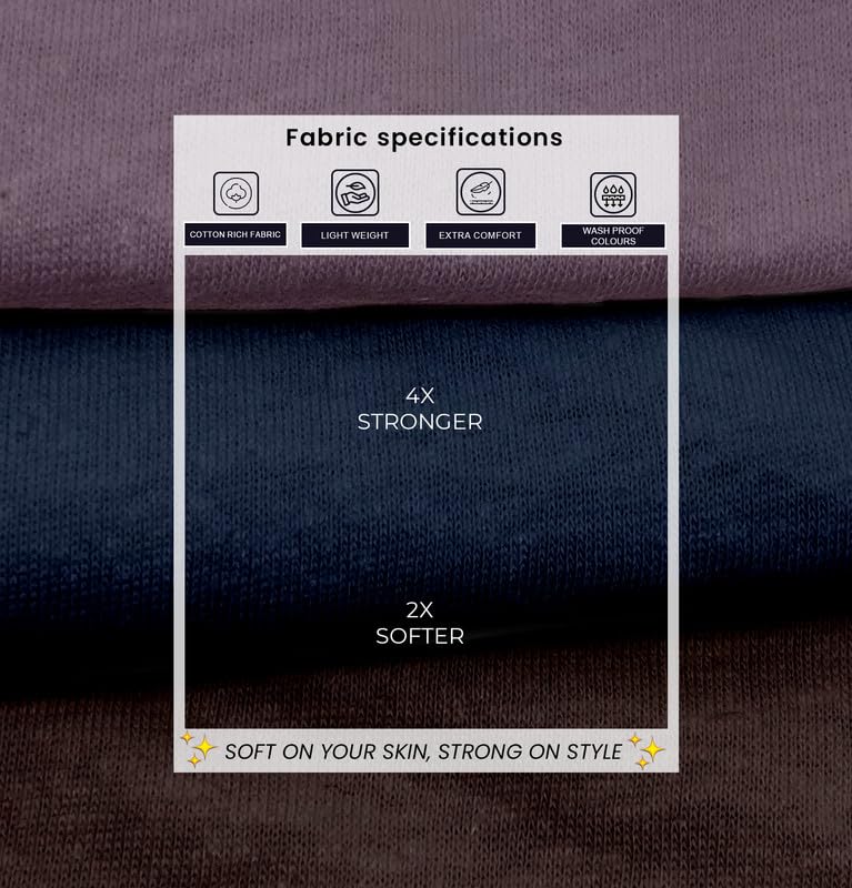 Image of Sleepynuts Women's S to 3XL Premium Half Sleeve Round Neck Plain Combed Cotton Tshirt Pack of 3 Loose Fit T-Shirts Combo