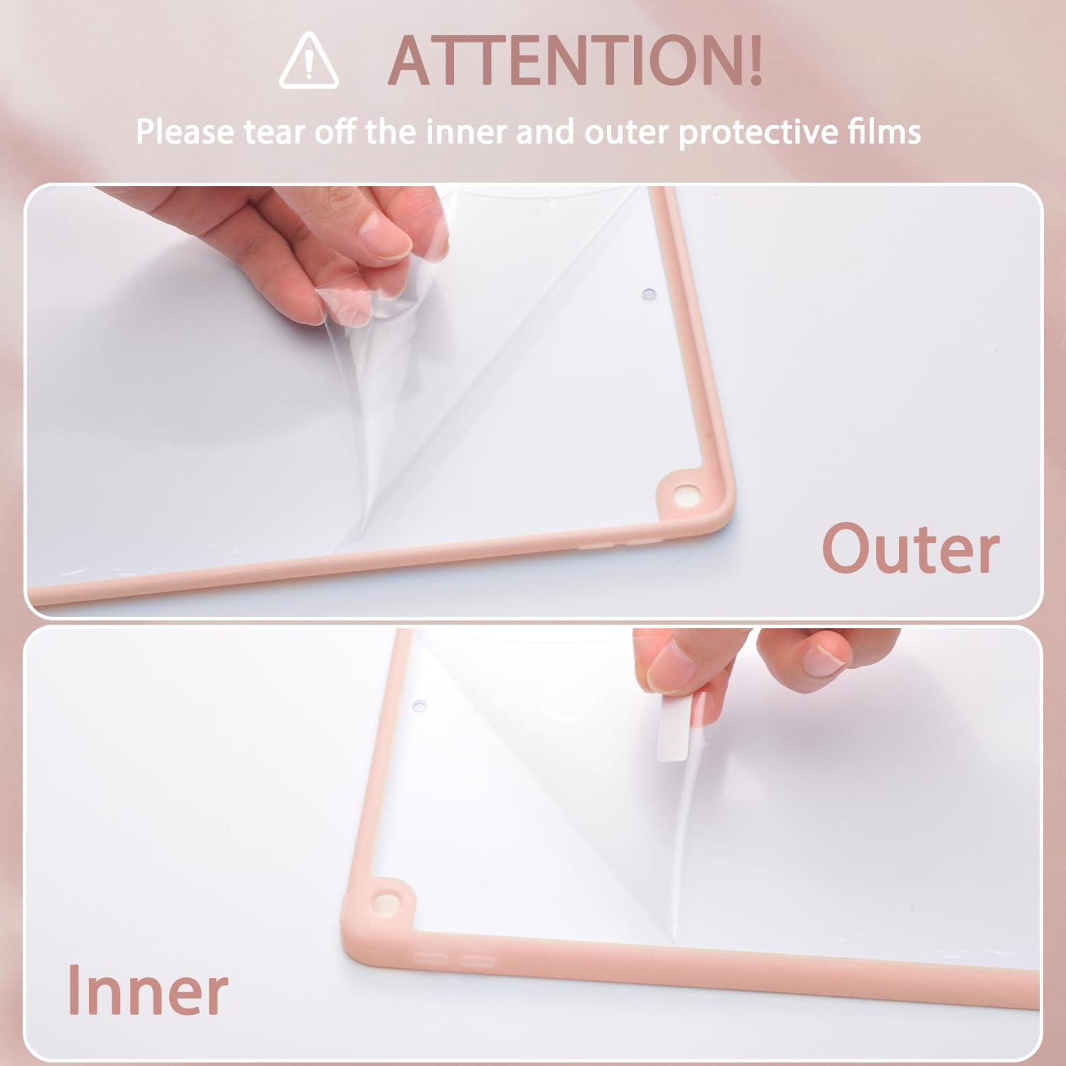 Cute Kawaii Pink Bow For IPad (A16) 11th Generation Case 11 Inch 2025, For IPad 10th Generation Case 10.9 Inch 2022 With Pencil Holder, Auto Sleep/Wake, Pink Leather Clear Acrylic Back