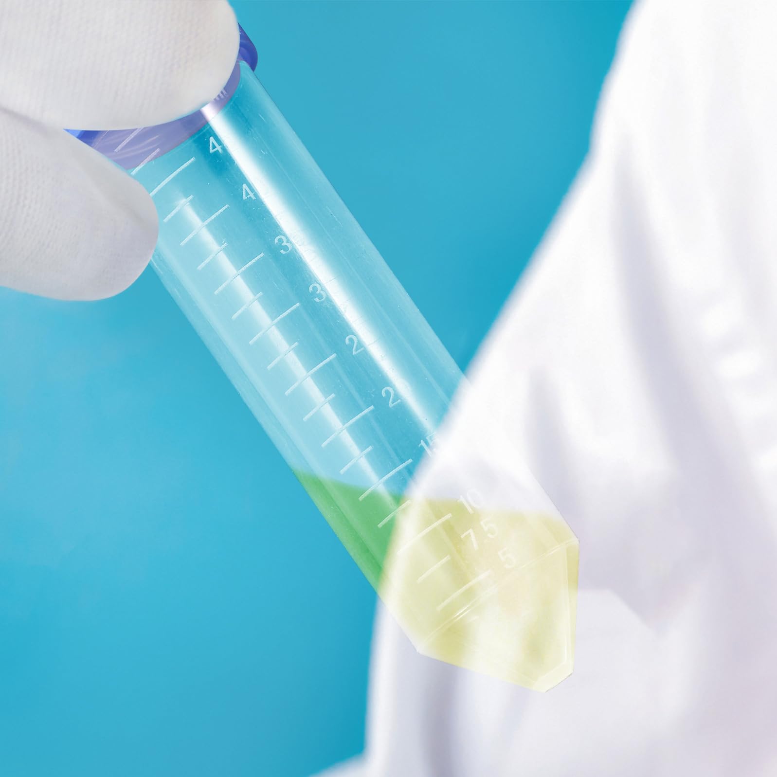 UKCOCO 25 STÜCKE 50 ml Spitzkopf Zentrifugenröhrchen Graduierte Mikrozentrifugenröhrchen mit Schraubverschluss Labor Probe Liefern