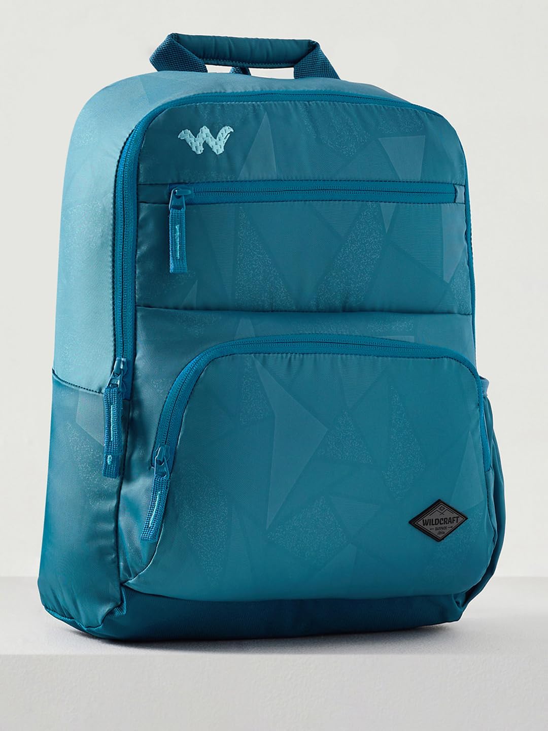 Wildcraft Evo Polyester Laptop Backpack for Travel, Gym, Office | Unisex Backpack with Rain cover | Water Repellent Teardrop Bags for Mens & Womens (Blue,15 L)