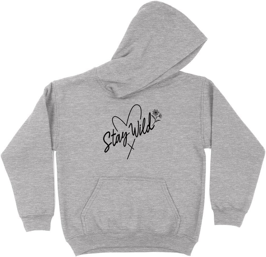 Heart Stay Wild Kids Hoodie Sweatshirt Youth
