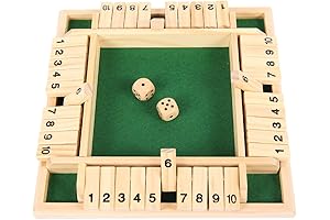 Shut The Box Dice Game, Otrio Game For Adults & Kids