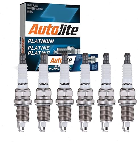 Bujías Autolite Platinum de 6 piezas compatibles con Jeep Cherokee 4.0L 4.2L L6 1978-2001