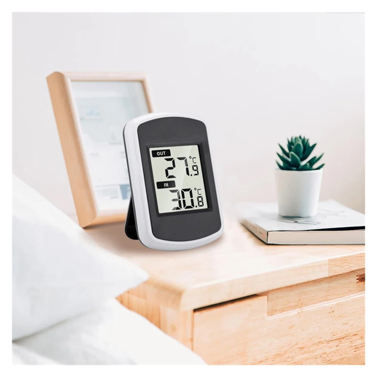 Bezprzewodowa stacja termometrów cyfrowych LCD do użytku wewnętrznego/zewnętrznego Miernik temperatury w biurze domowym -40~60°C Narzędzia testowe
