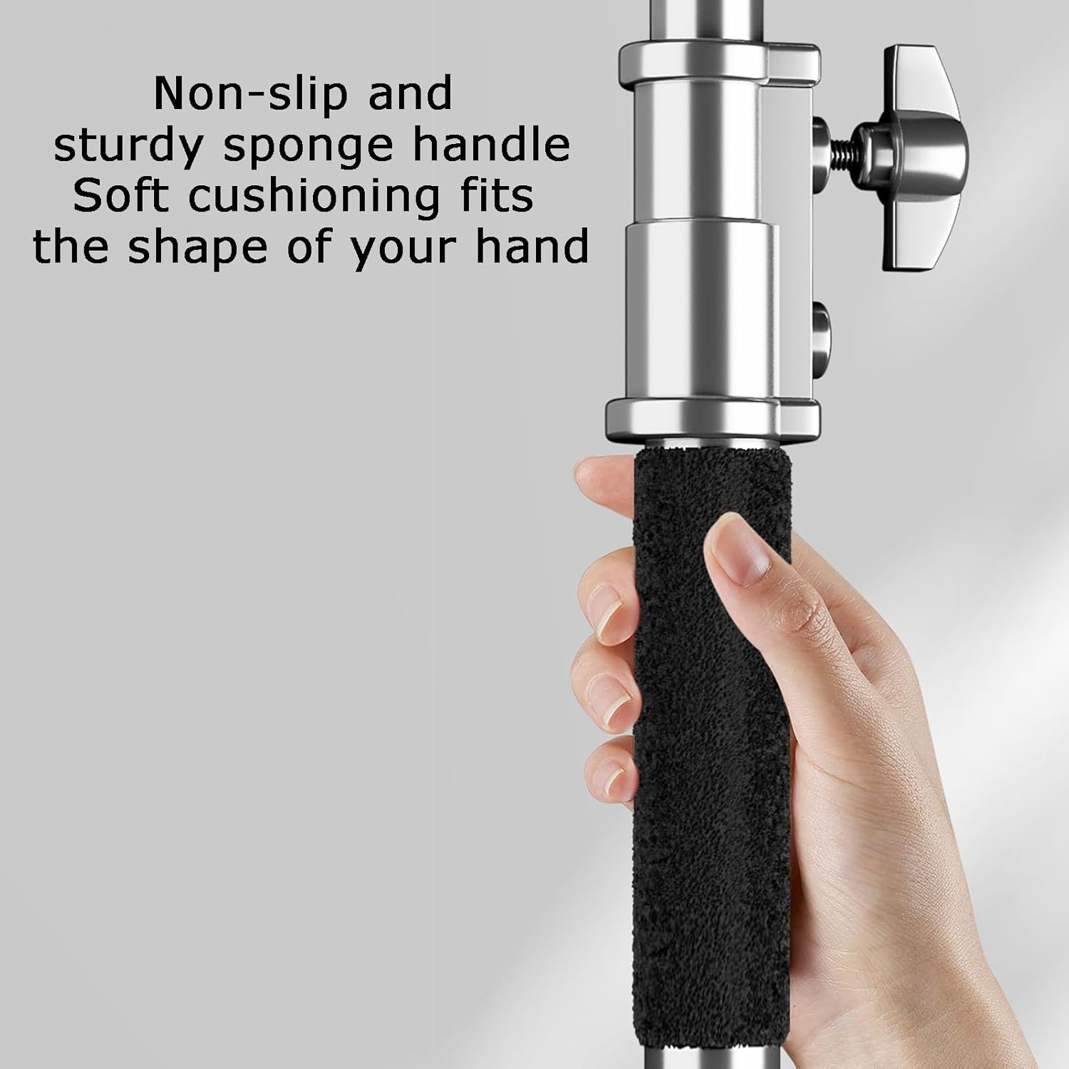 ステンレススチール製Cスタンド、耐荷重20kg、150～330cm調節