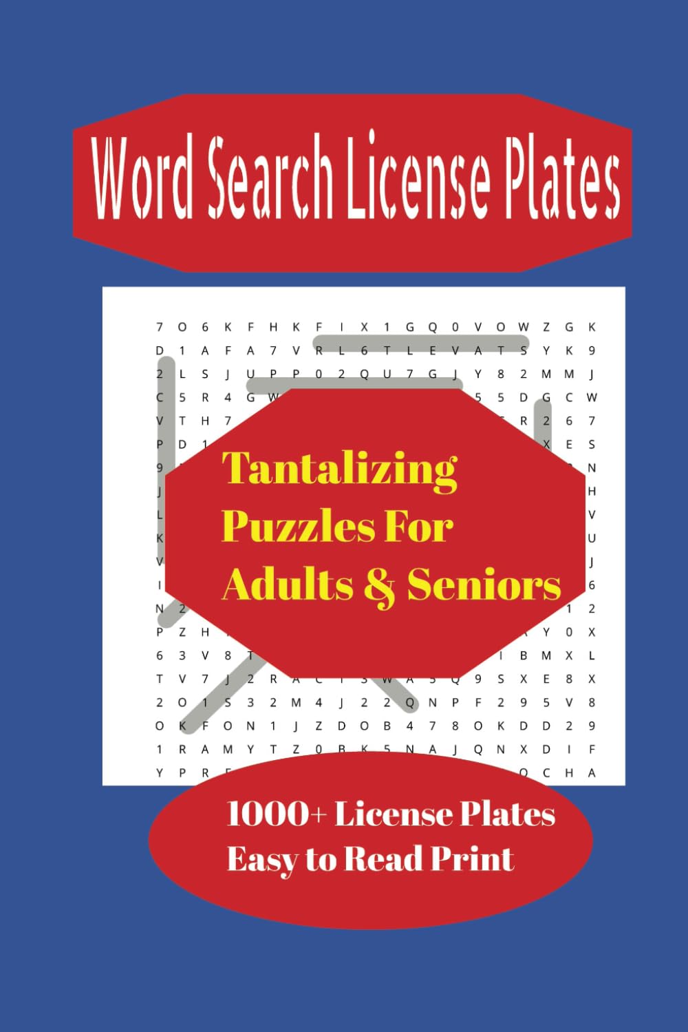 Word Search License Plates Tantalizing Puzzles For Adults & Seniors