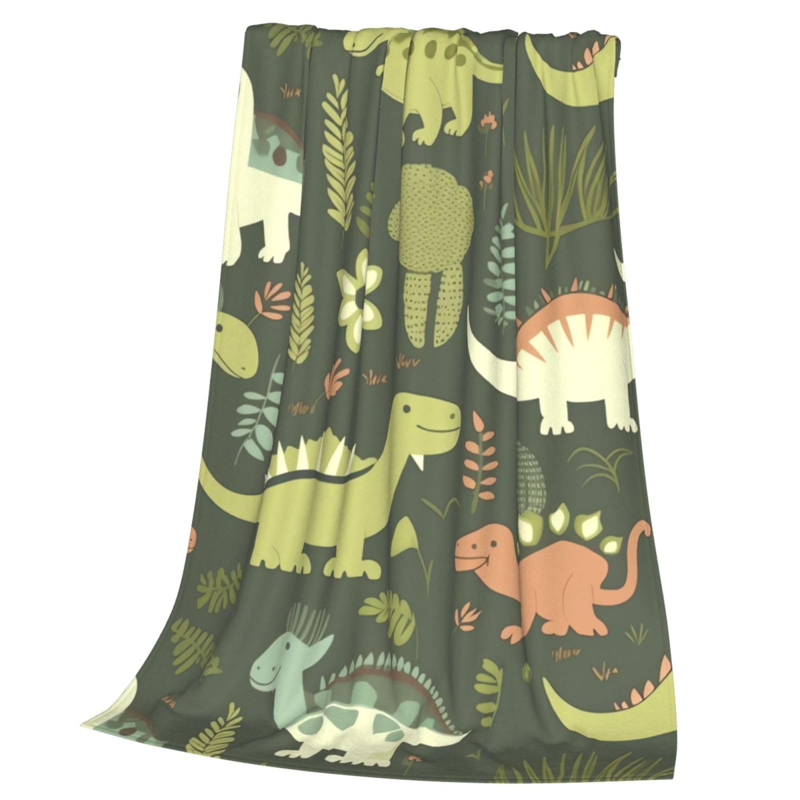 Couverture dinosaures en flanelle imprimee pour des soirees lecture cocooning au chaud