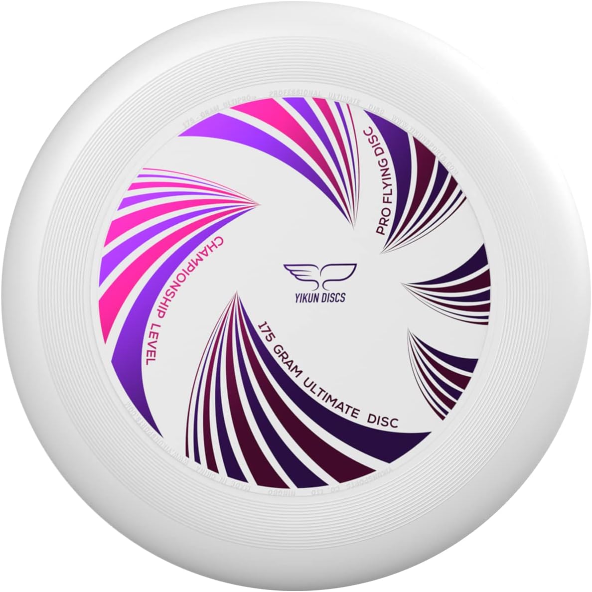 Yikun Ultimate Disc, 175 Gram Flying Disc with Eco-Friendly Material, Sport Disc WFDF and USAU Approval, White : Sports & Outdoors