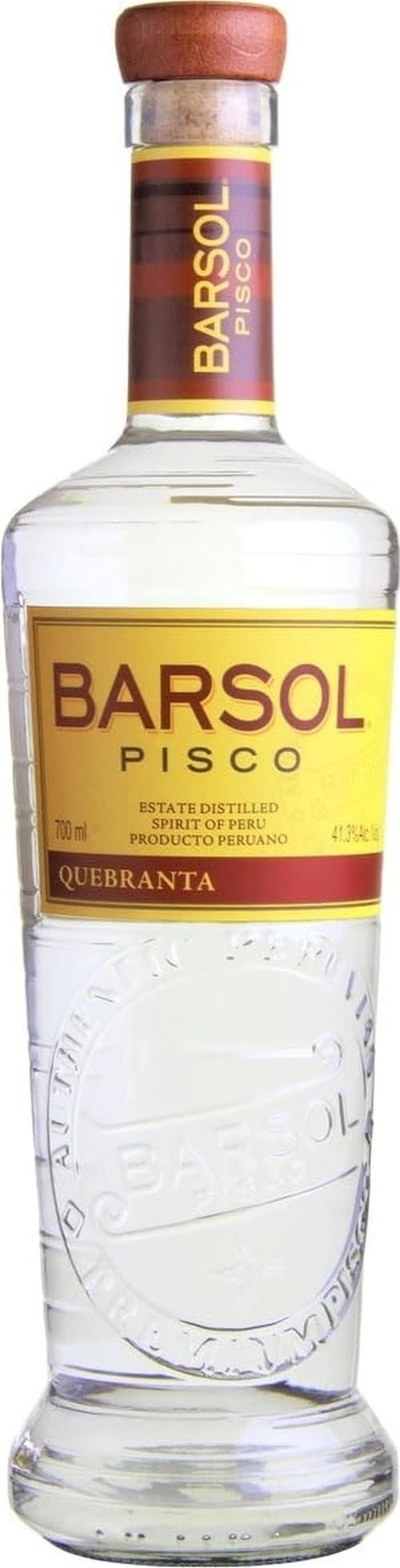 Barsol Primero Quebranta Pisco | 41.3% | 70cl | Citrus Notes with a Long Elegant Finish | Perfect in a Pisco Sour