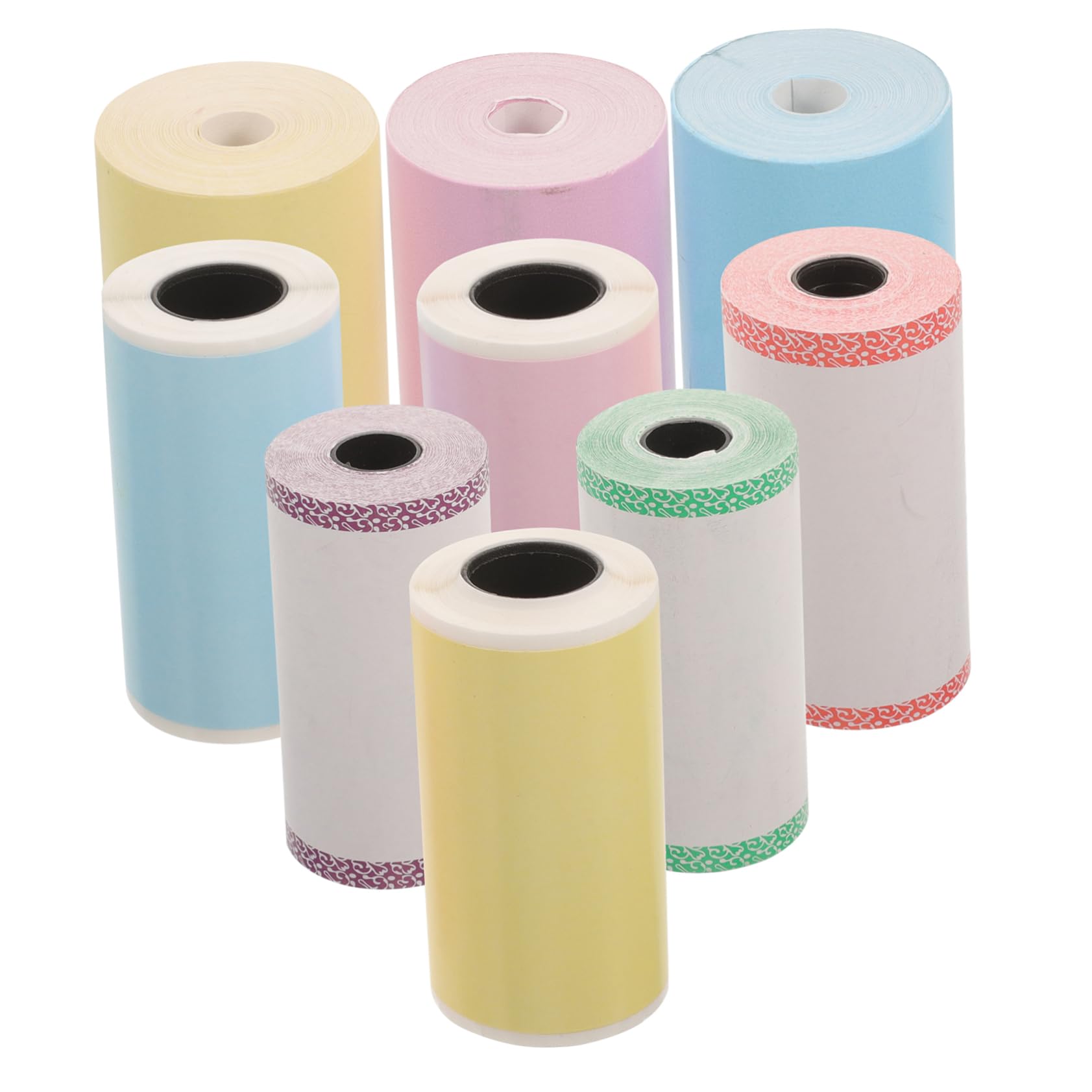jojofuny 5 Set Etichette Termiche Adesive Colorate Per Mini Stampanti Etichette Per Spedizioni Prezzi E Bottiglie Impermeabili E Facili Usare 9 * 5