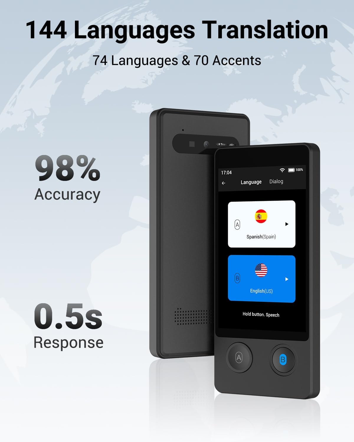 Language Translator Device For 144 Languages And Accents Translator Ph – MESAY