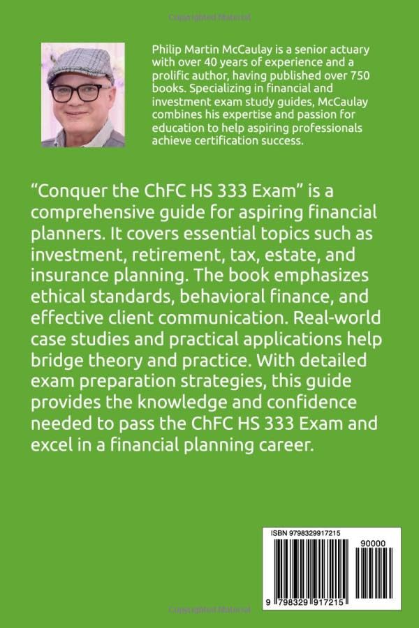 Conquer the ChFC HS 333 Exam: Your Guide to Passing the Personal Financial Planning Comprehensive Exam (ChFC Exams) - Image 2