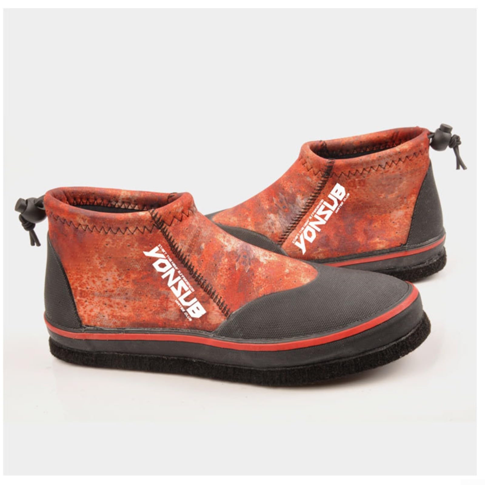 Botas de pesca para hombres y mujeres, vadeo de roca, playa, camping, senderismo, suela de fieltro de neopreno de 3 mm, puntas de acero antideslizantes para naranja