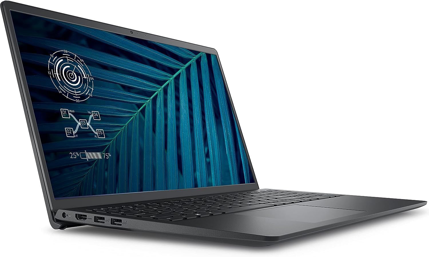 Dell Vostro 3510 15.6" Laptop, Intel Core i5-1135G7, 16GB RAM, 256GB SSD, Wi-Fi, Bluetooth, Windows 11 Pro – Black (Renewed)