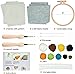 Mefatus Punch Needle Kit for Beginners Adults Kids Easy Punch Needle Embroidery Kit Tool Threader Fabric Hoop Yarn Rug Tufting Coaster Art and Crafts