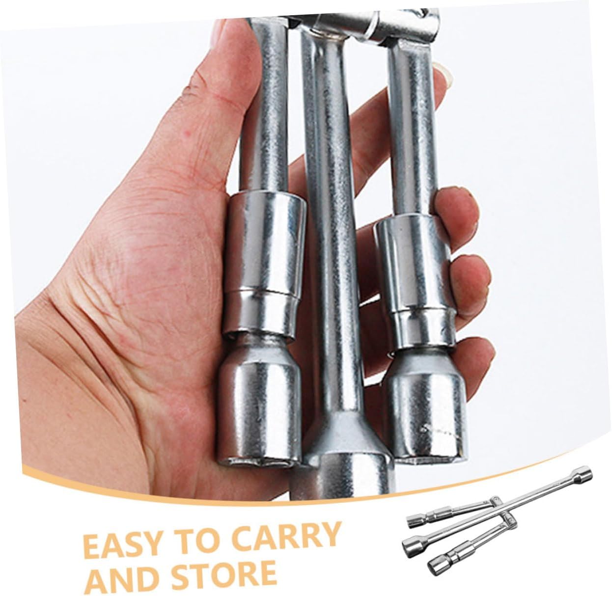 Car Tire Lug Wrench Folding Cross Wrench for Easy Tire Repairs Construction Multi-use Spanner for Automotive Maintenance and Emergencies