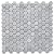 Carrara White Italian Carrera Marble Hexagon Mosaic Tile 1 inch Honed